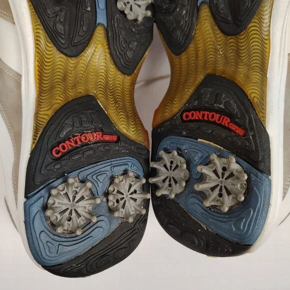 FOOTJOY Contour Series Golf Shoes White Tan Womens 8 - Picture 8 of 13